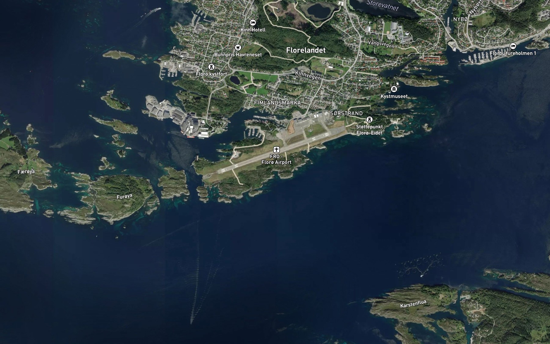 Satellite map of the Nordre Havagen