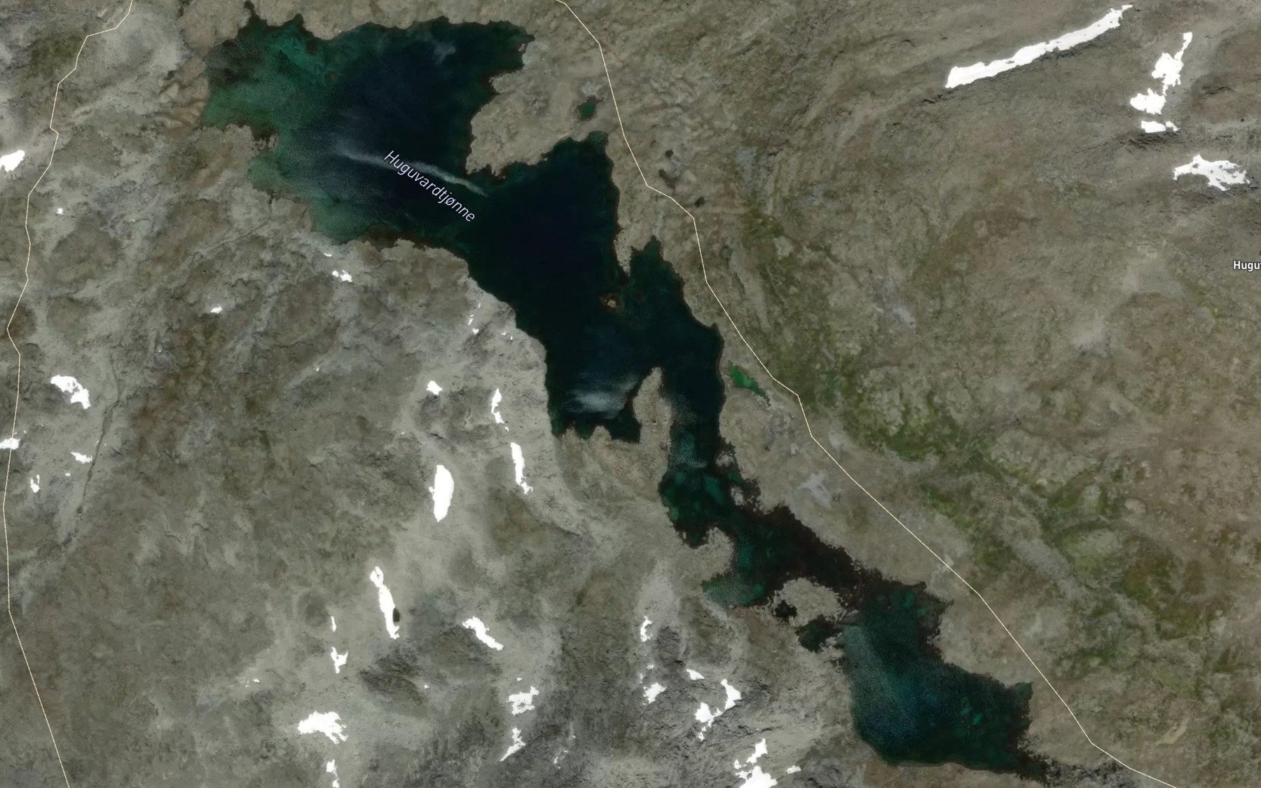 Satellite map of the Huguvardtjorni