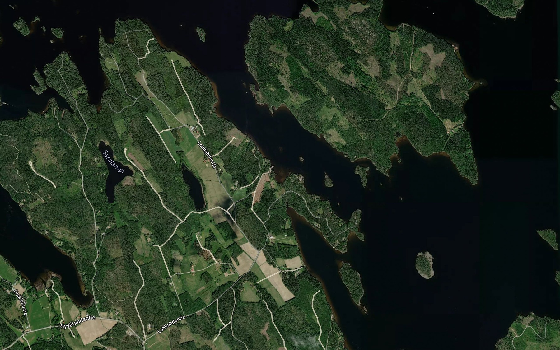 Satellite map of the Suolahti
