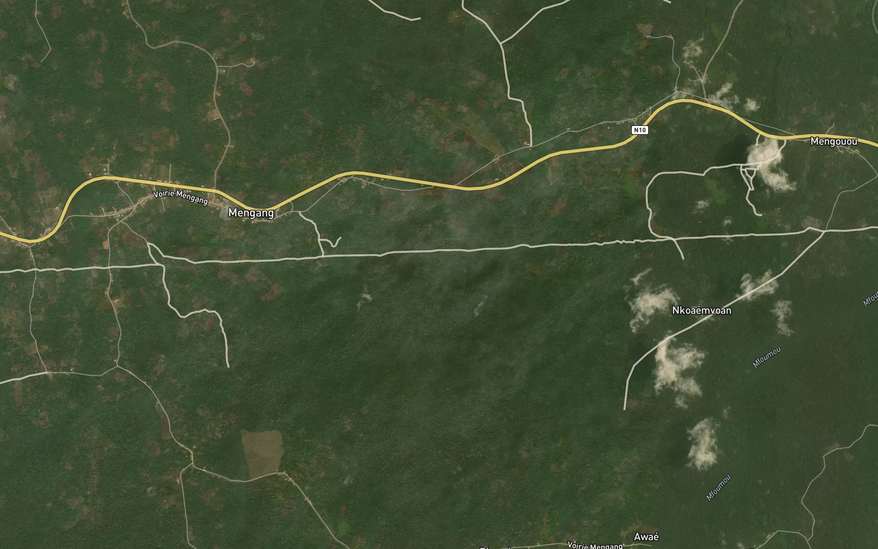 Satellite map of the Nsoko