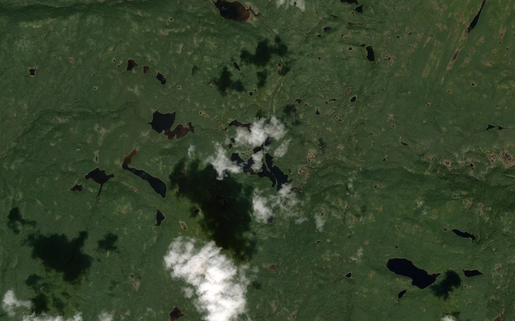Satellite map of the Lac Amiel