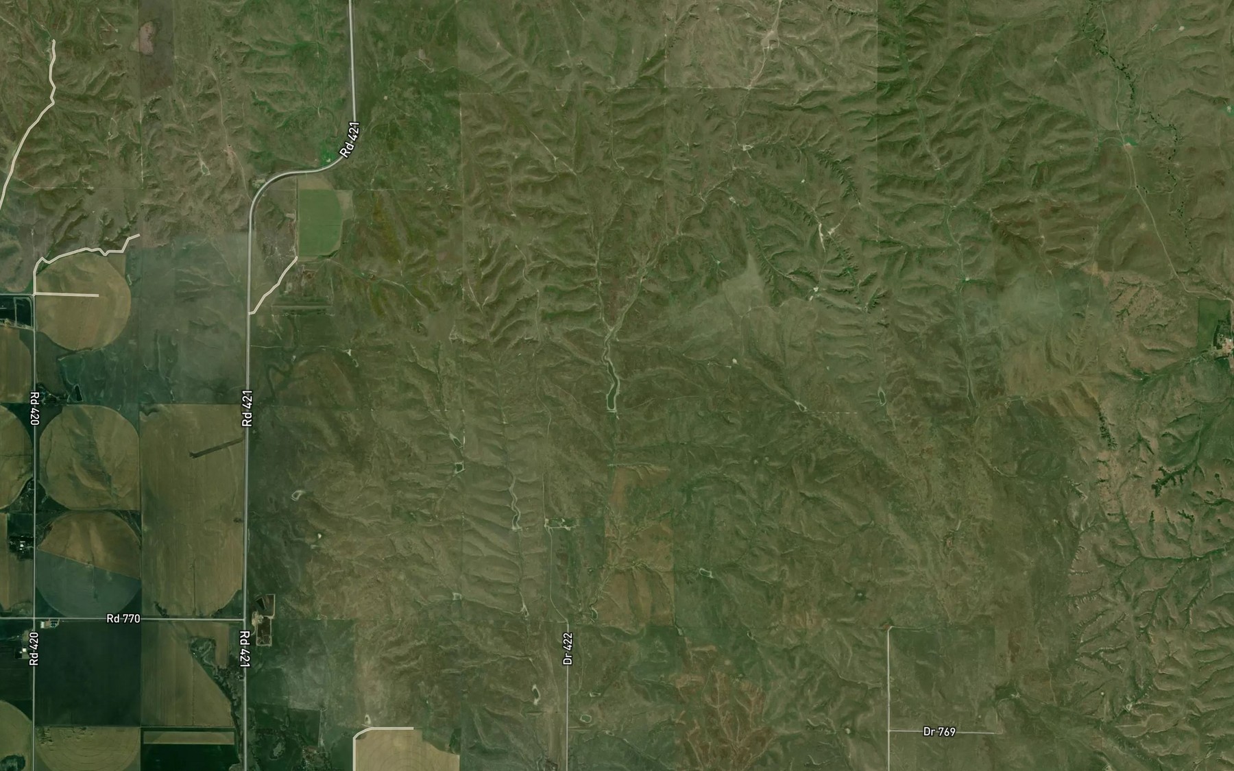 Satellite map of the School Land Reservoir Number 4