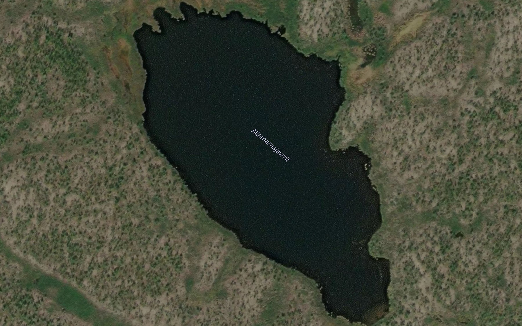 Satellite map of the Allamarasjavrrit