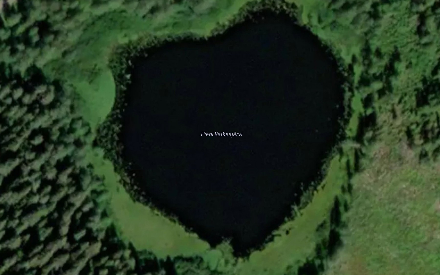 Satellite map of the Pieni Valkeajarvi