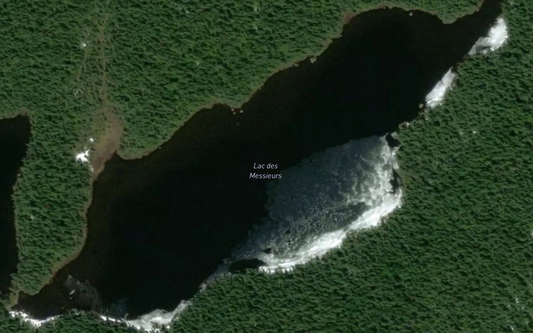Satellite map of the Lac des Messieurs