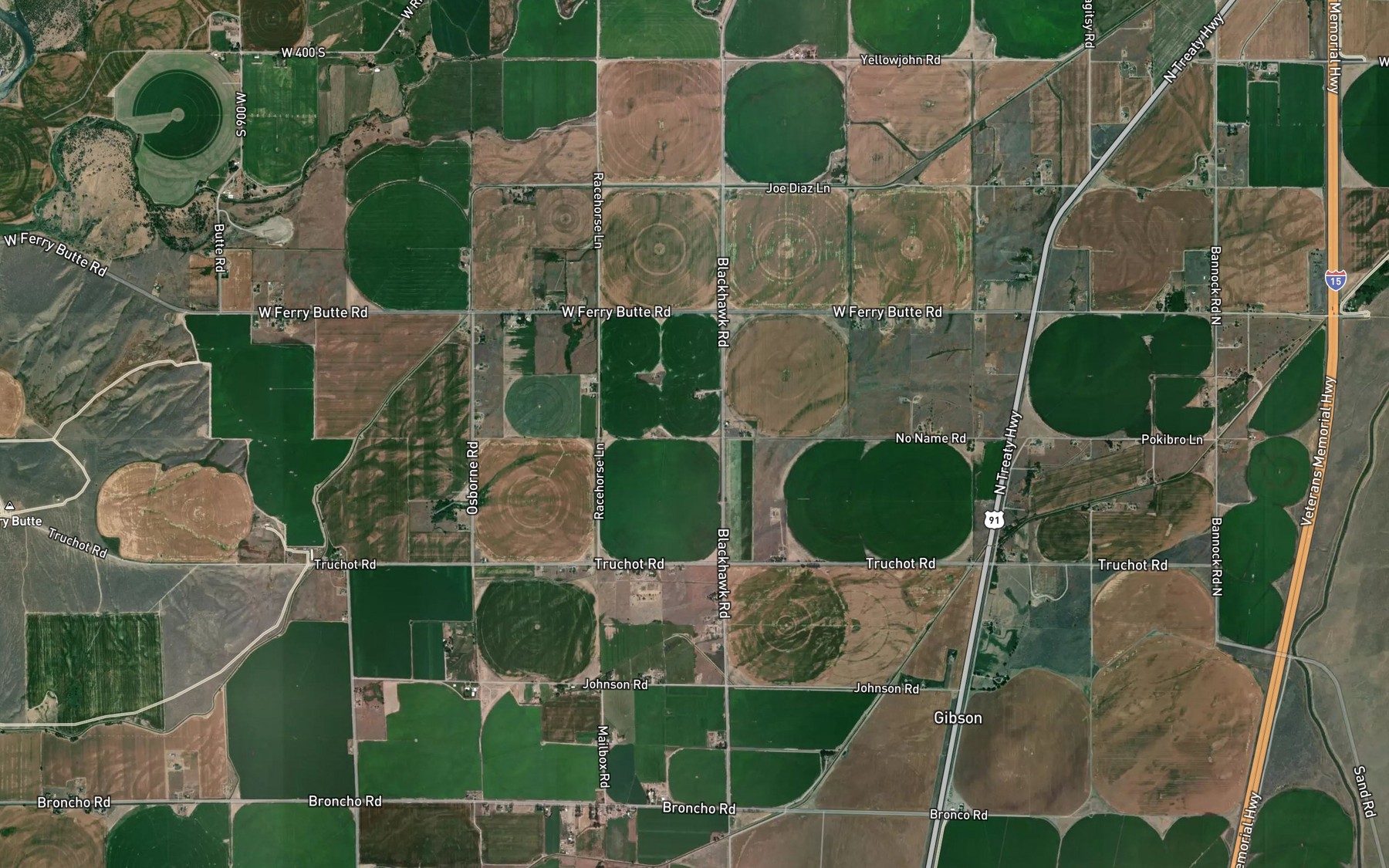 Satellite map of the Nora Lateral