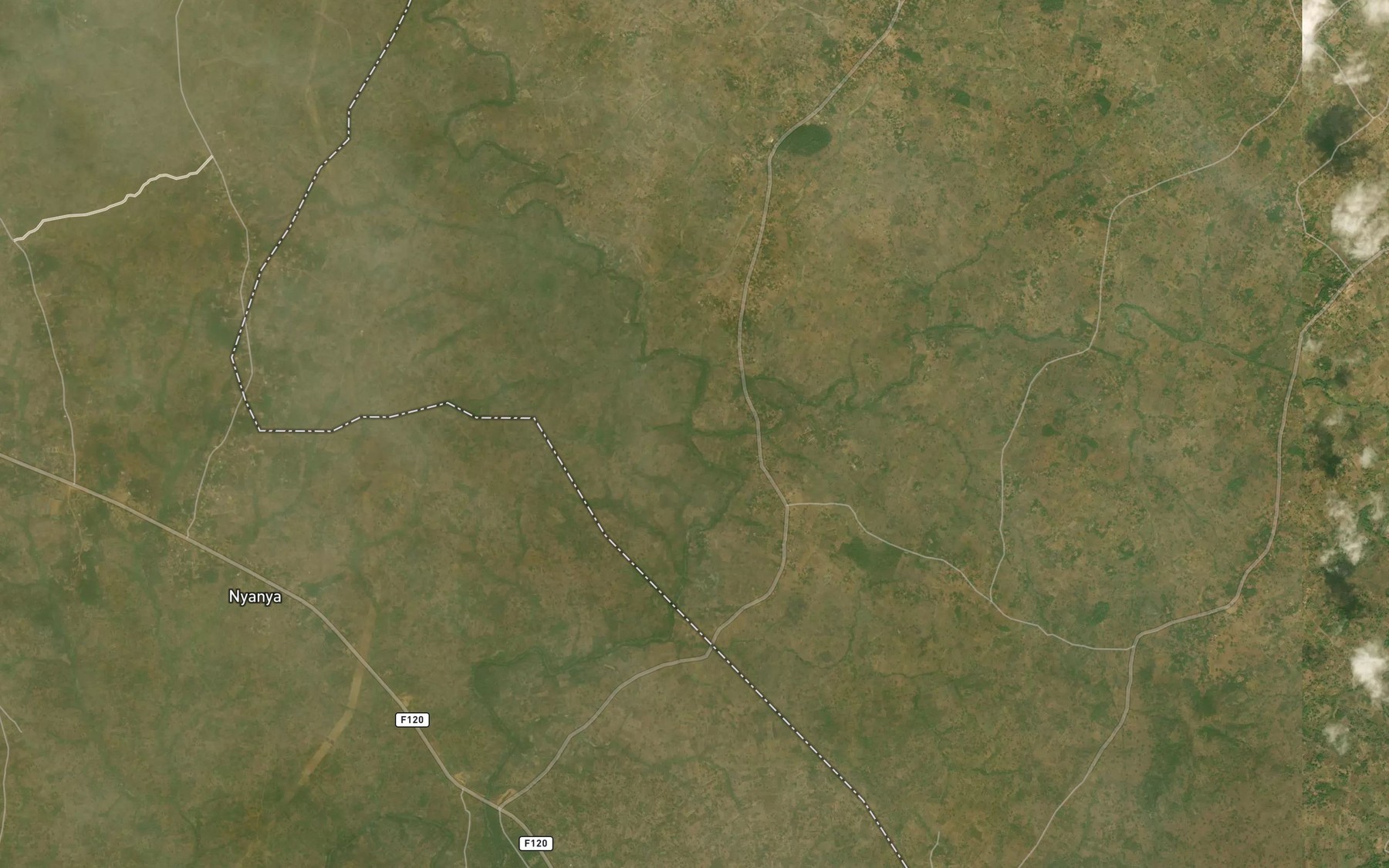 Satellite map of the Bedia
