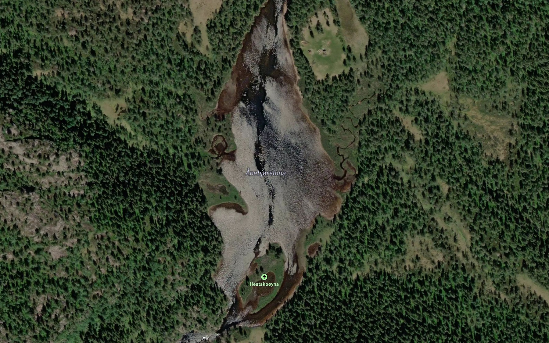 Satellite map of the Anebjorslona