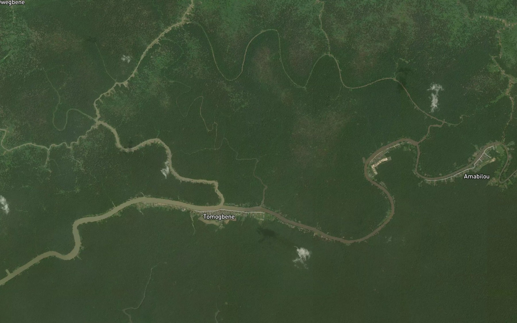 Satellite map of the Omonipele