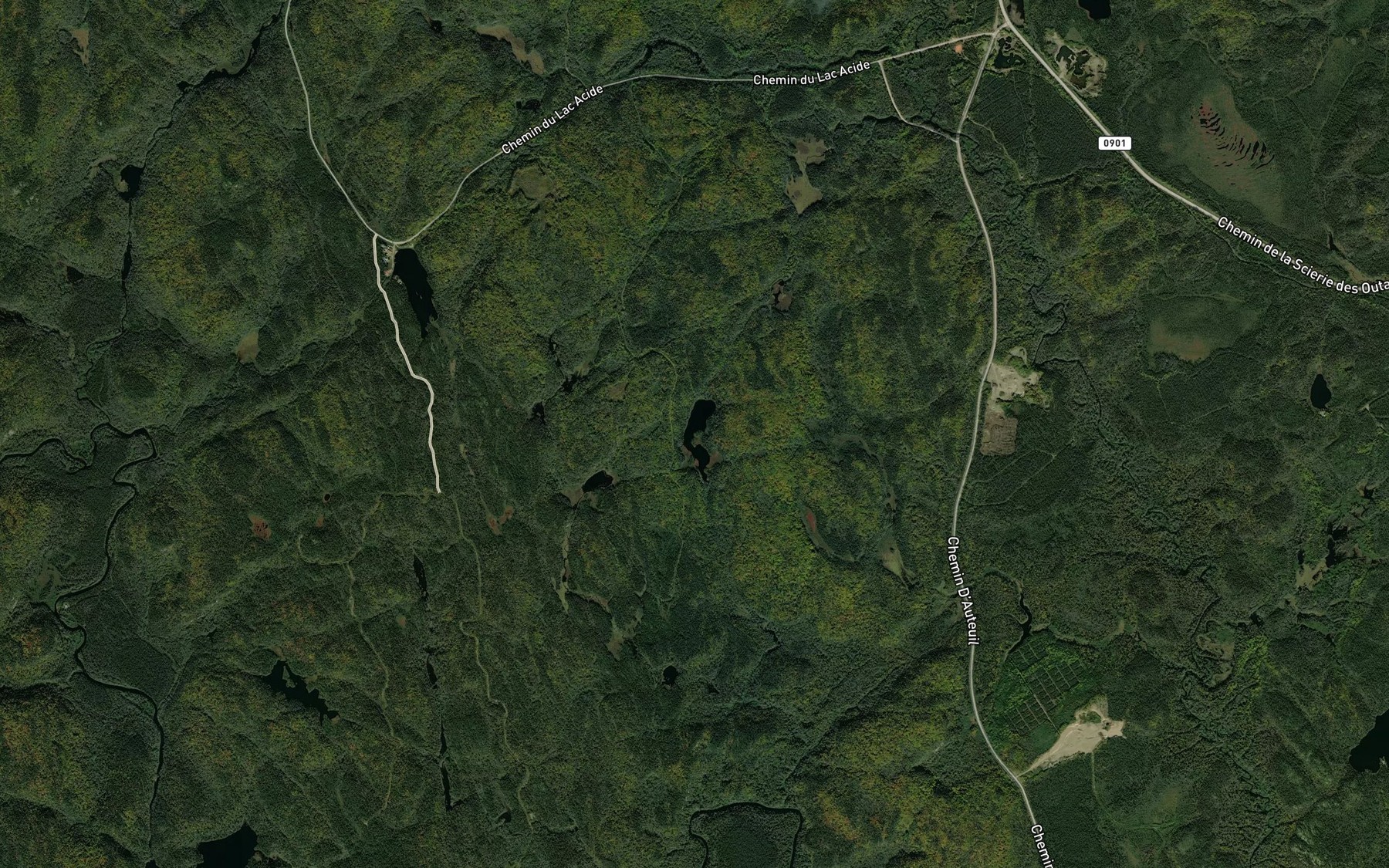 Satellite map of the Lac de la Grenouille