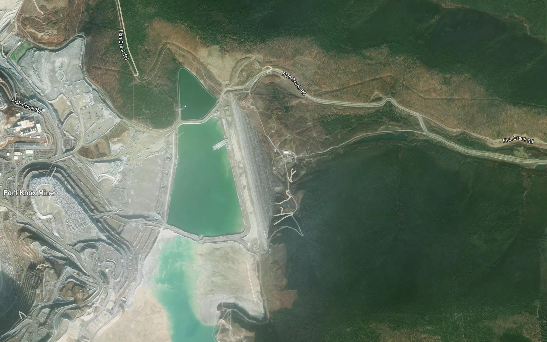 Satellite map of the Pearl Creek