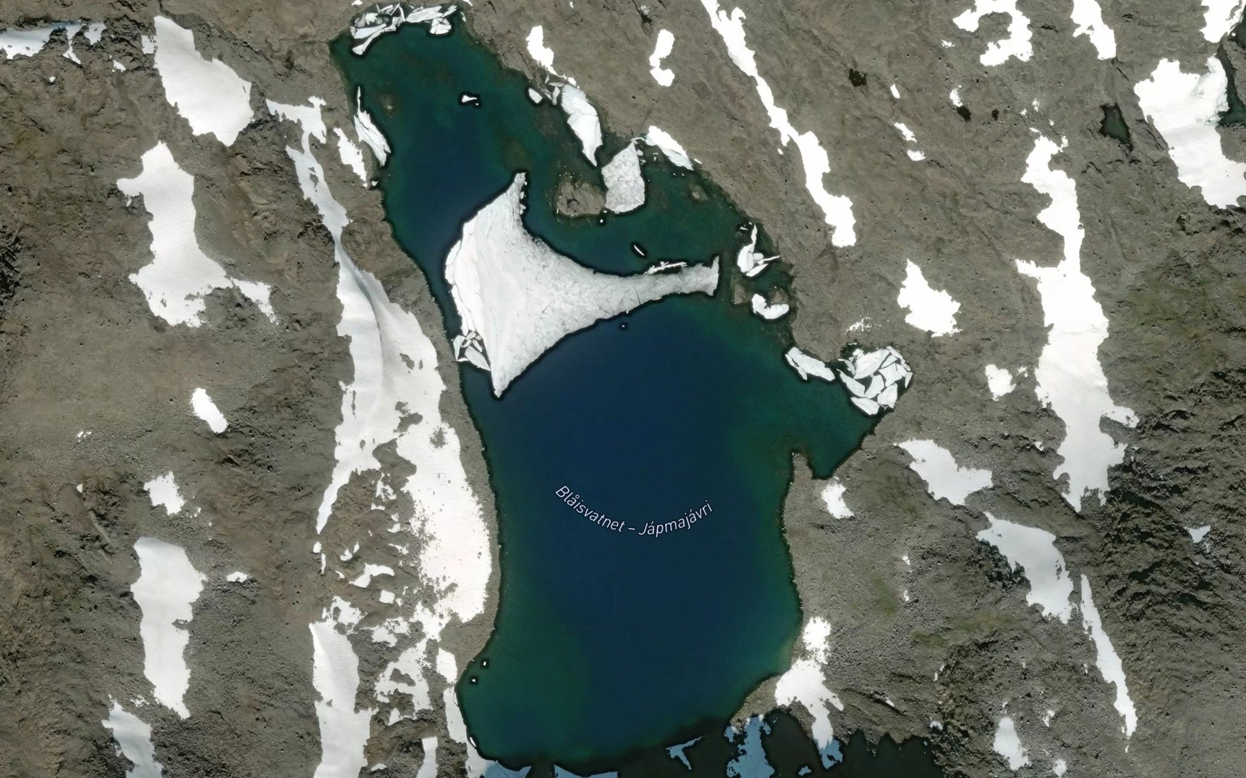 Satellite map of the Blaisvatnet