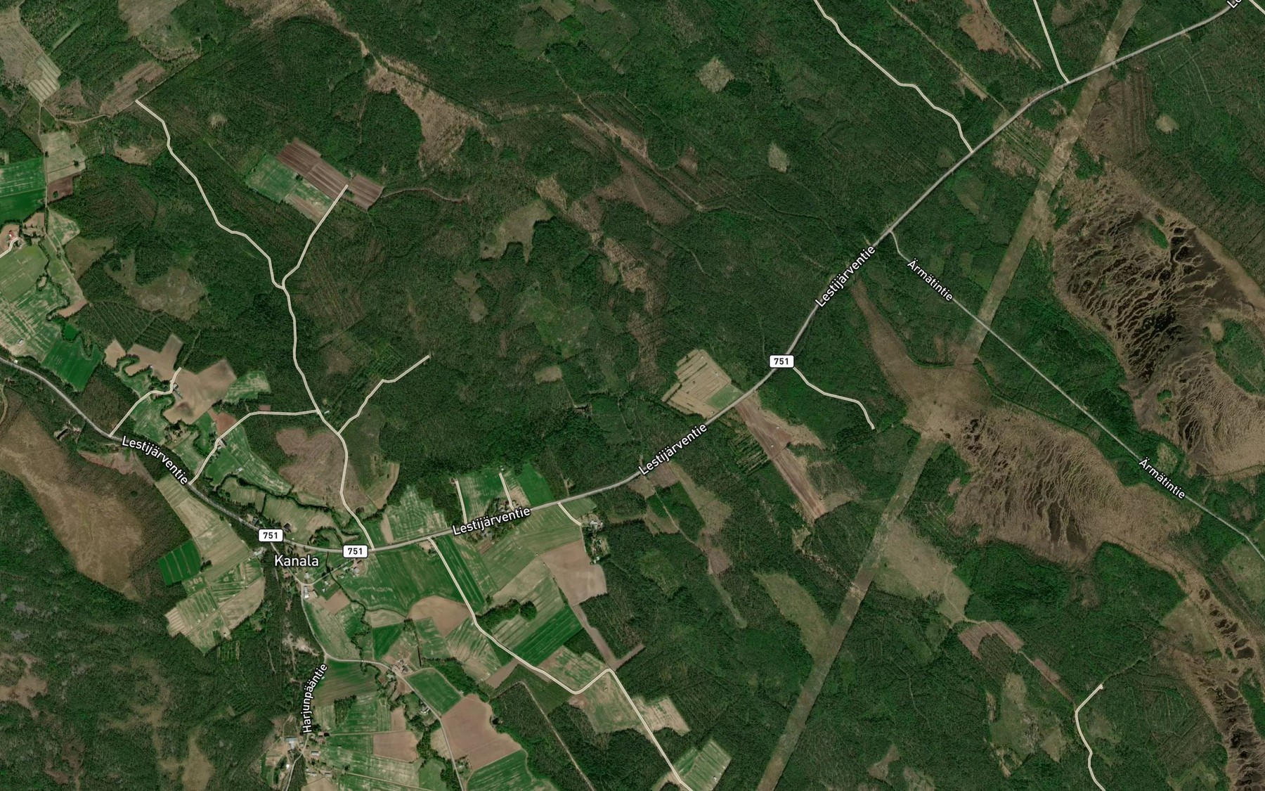 Satellite map of the Kallionalustanpuro