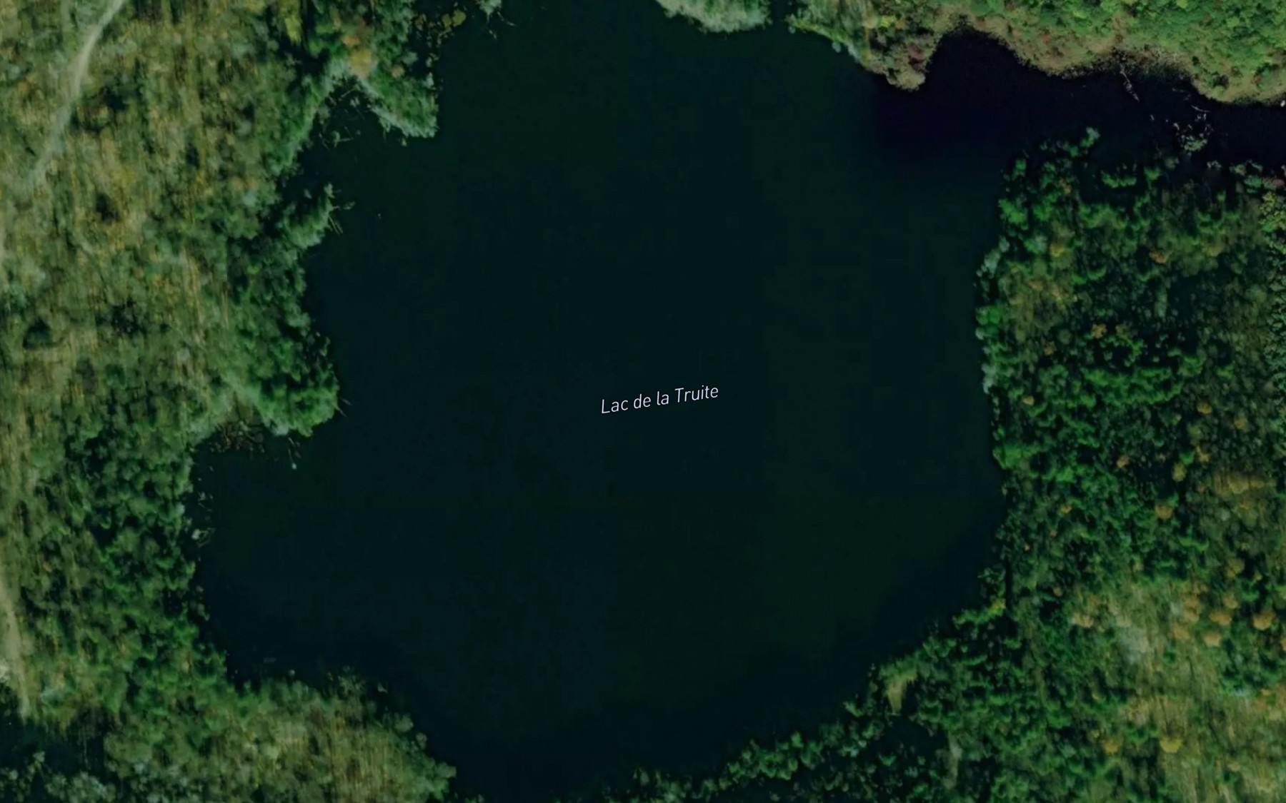 Satellite map of the Lac de la Truite