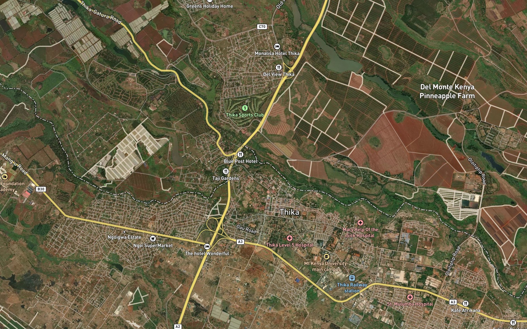 Satellite map of the Chania