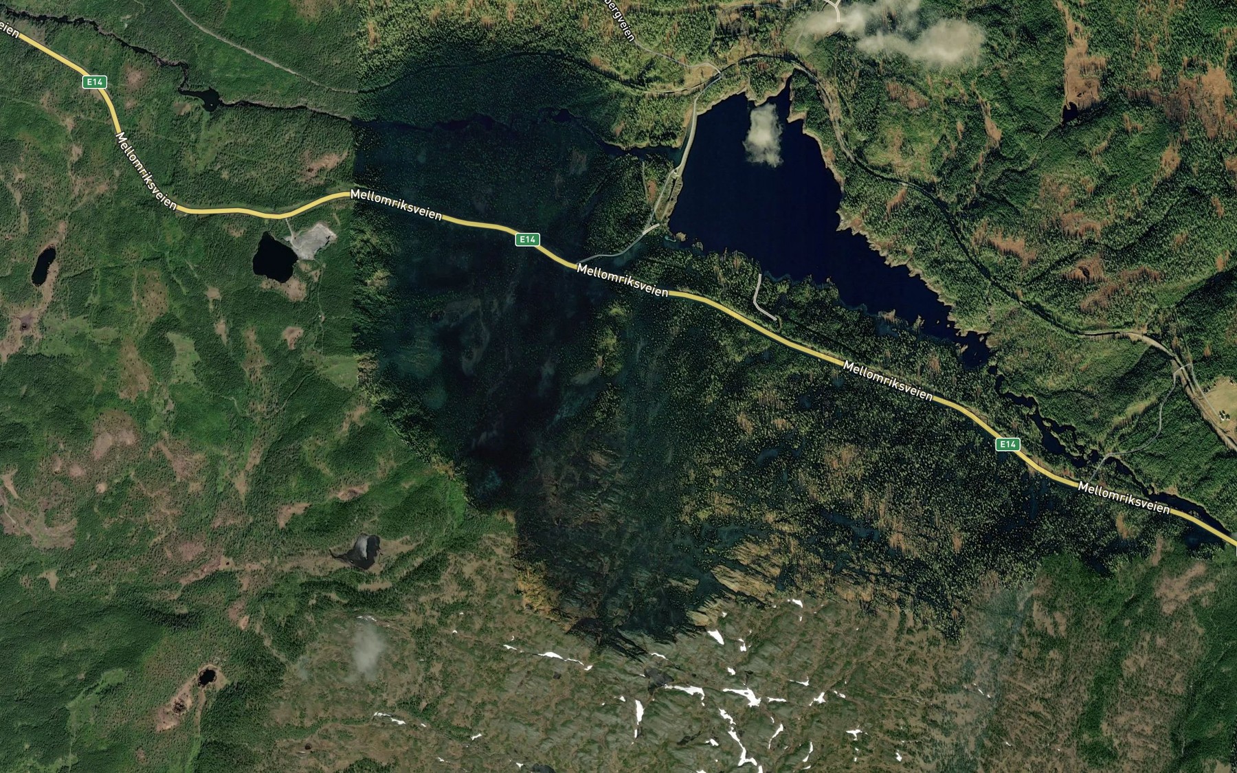 Satellite map of the Fjellasbekken
