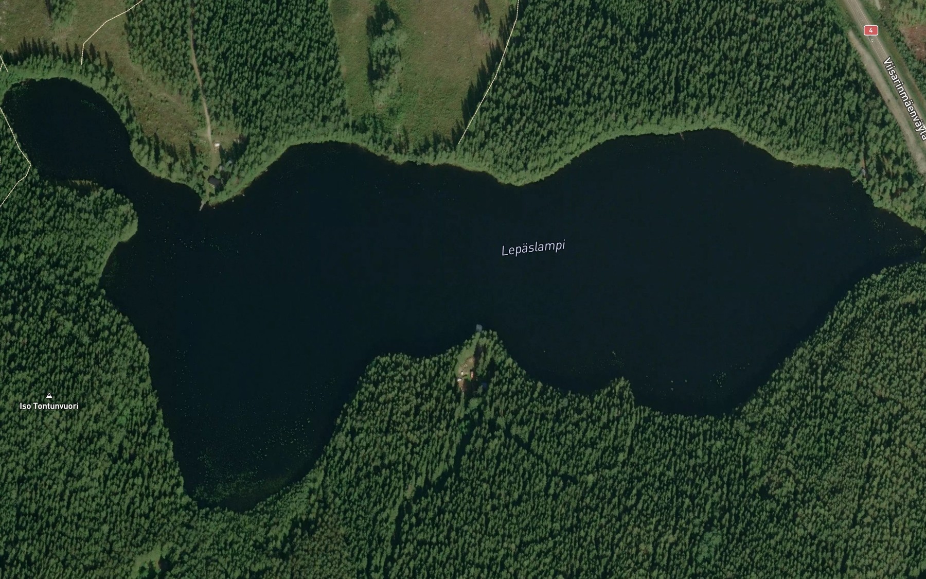 Satellite map of the Lepaslampi