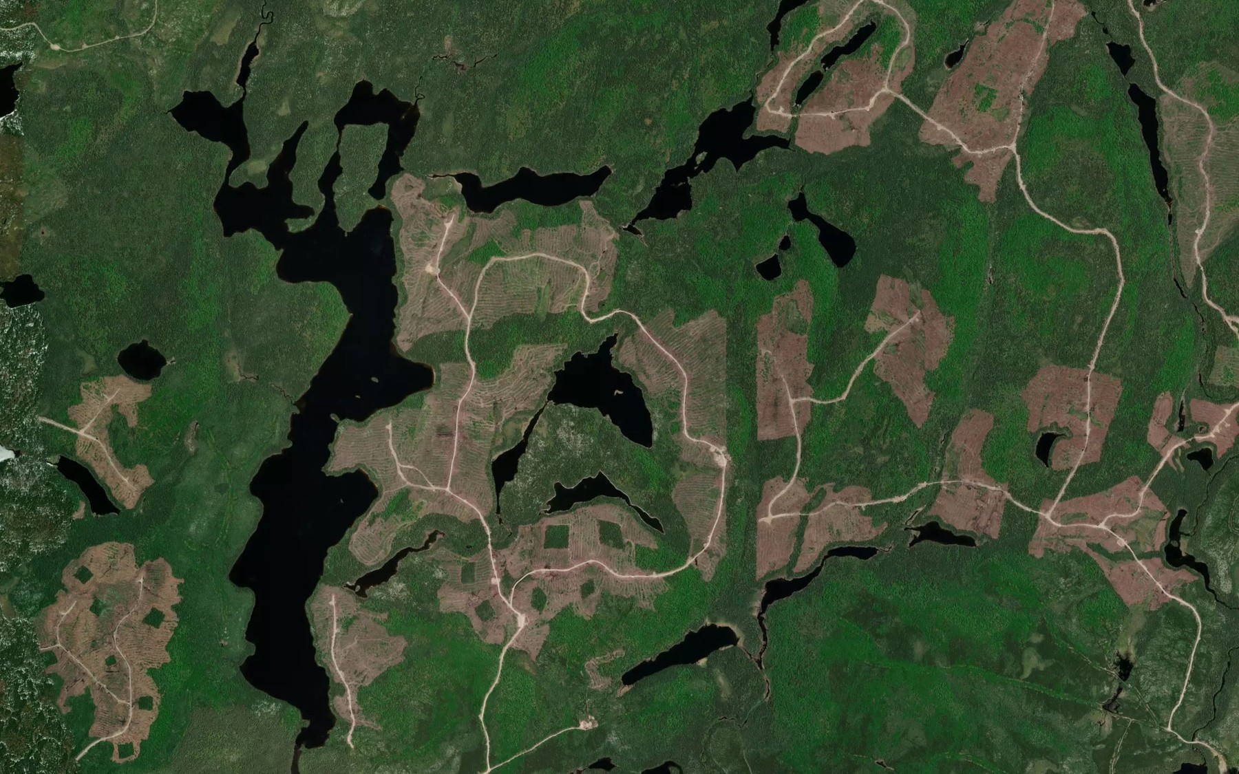 Satellite map of the Lac des Femmes
