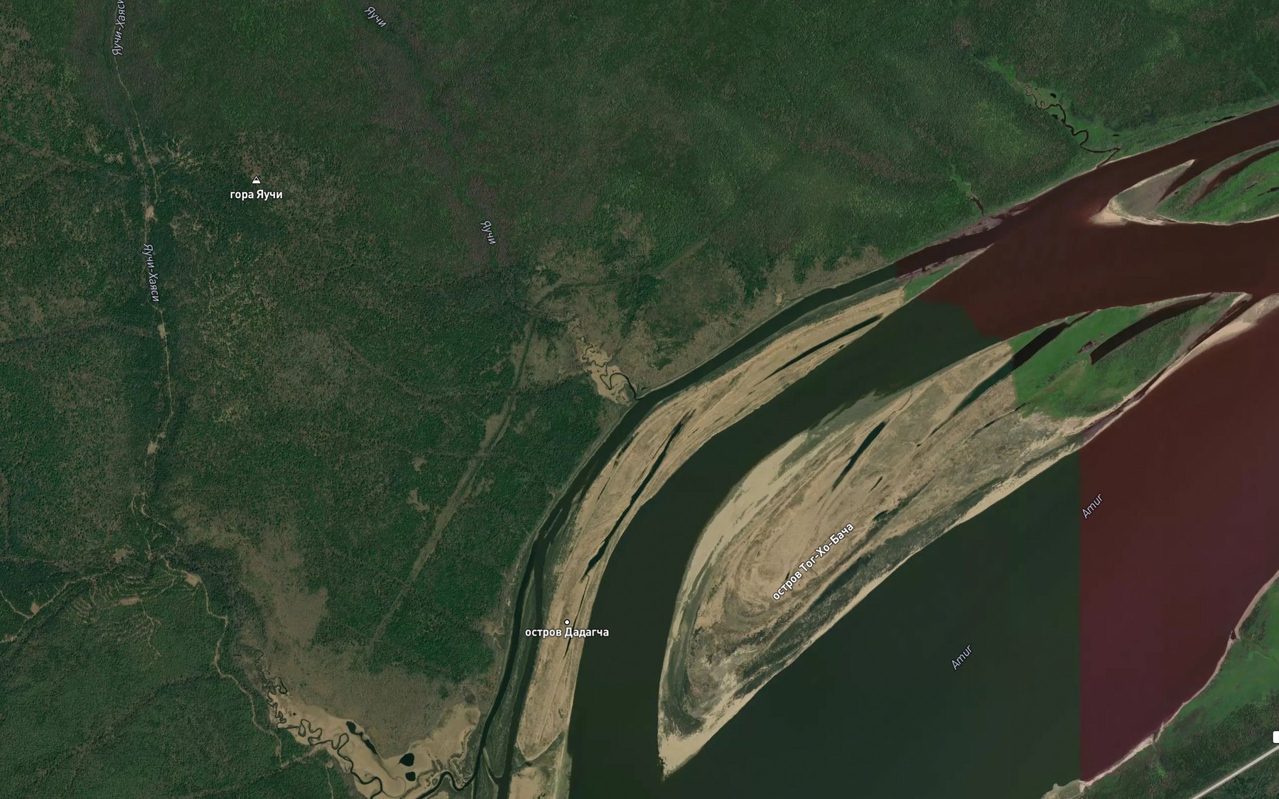 Satellite map of the Yauchi