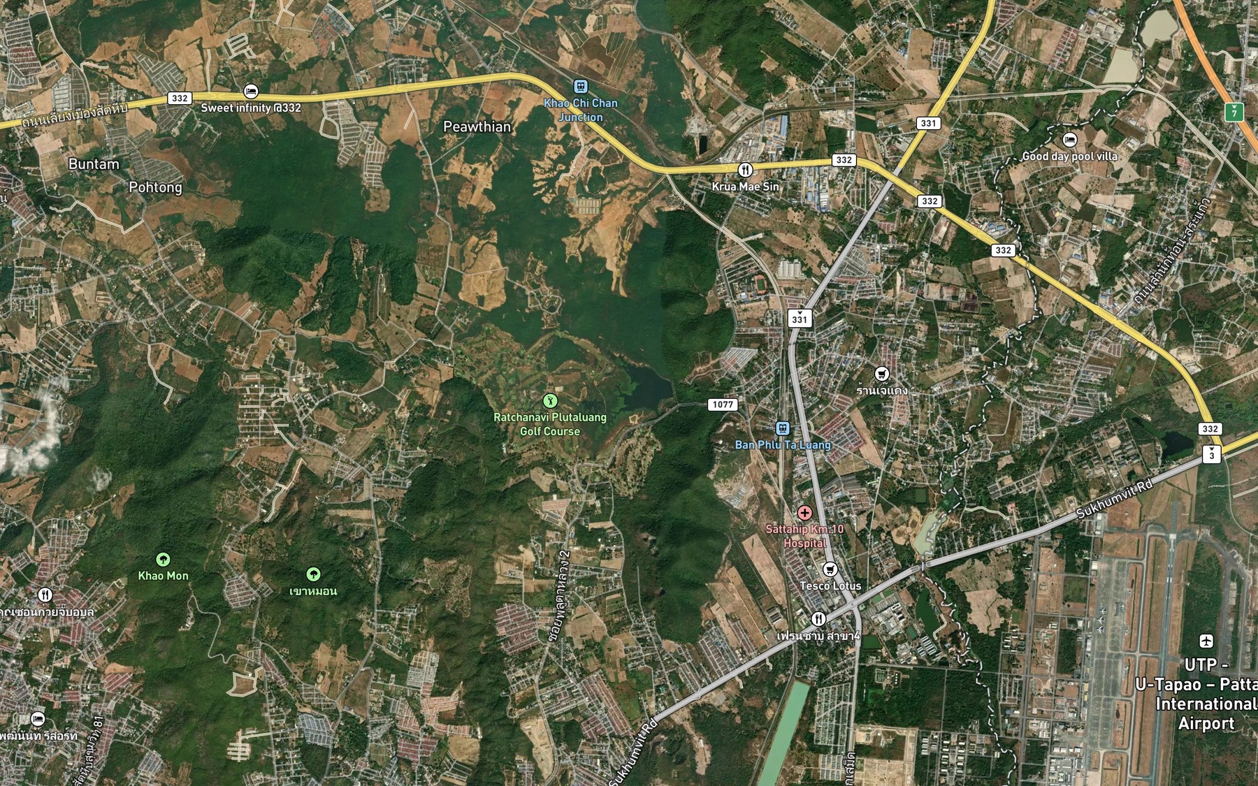 Satellite map of the Ang Kep Nam Phuti Anan