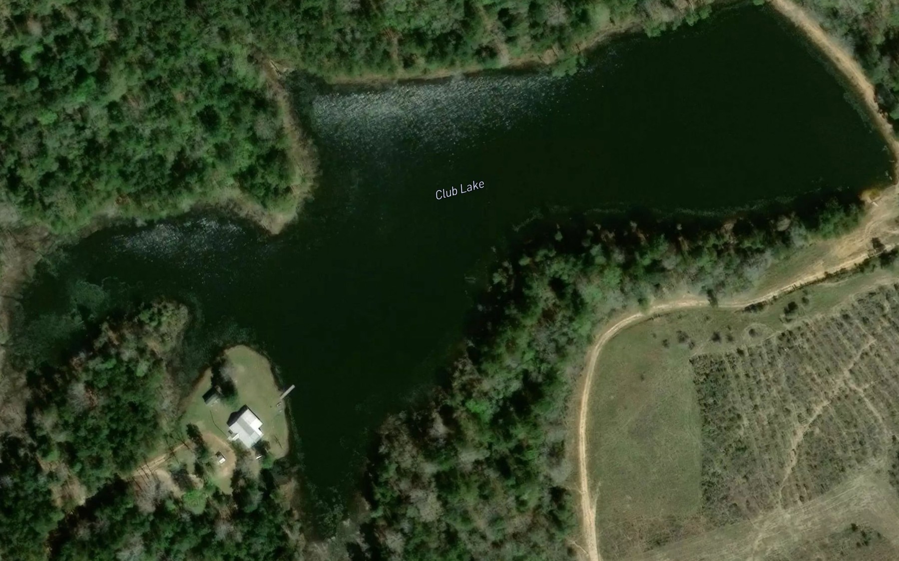 Satellite map of the Club Lake