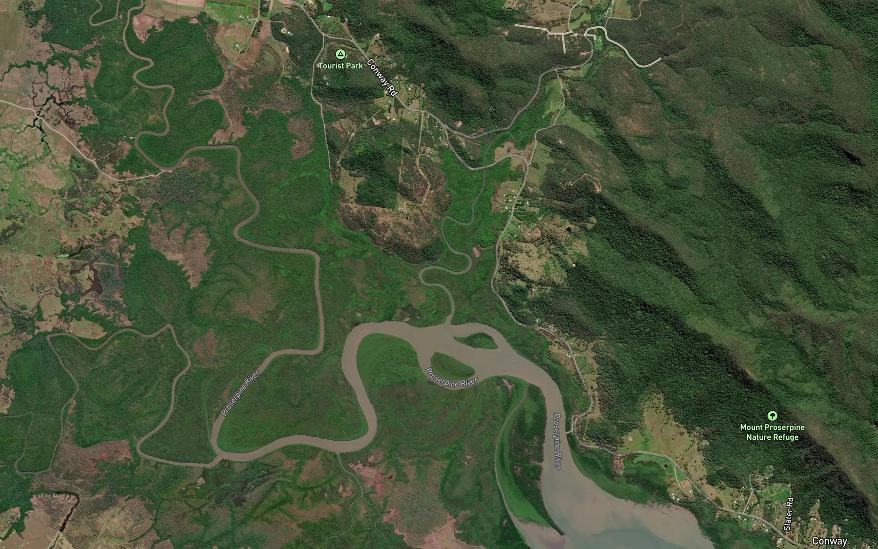 Satellite map of the Orchid Creek