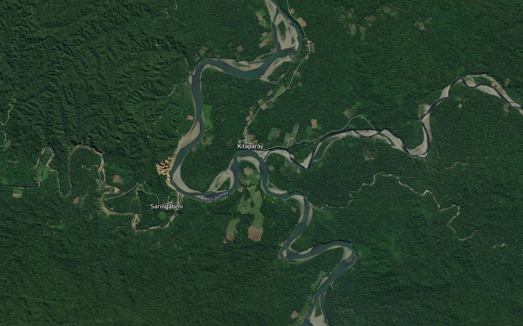 Satellite map of the Rio Ticumpinia
