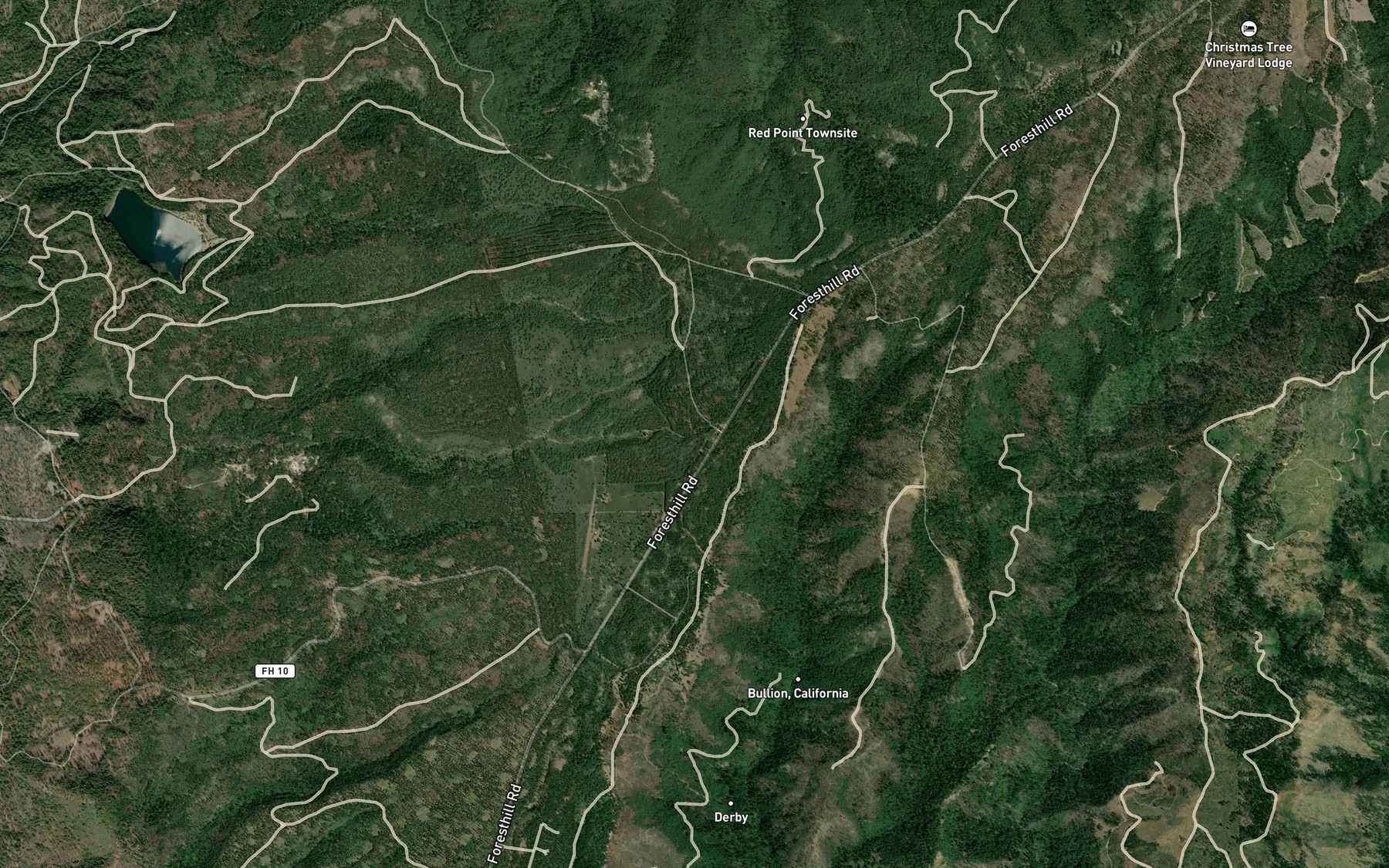 Satellite map of the Goat Spring