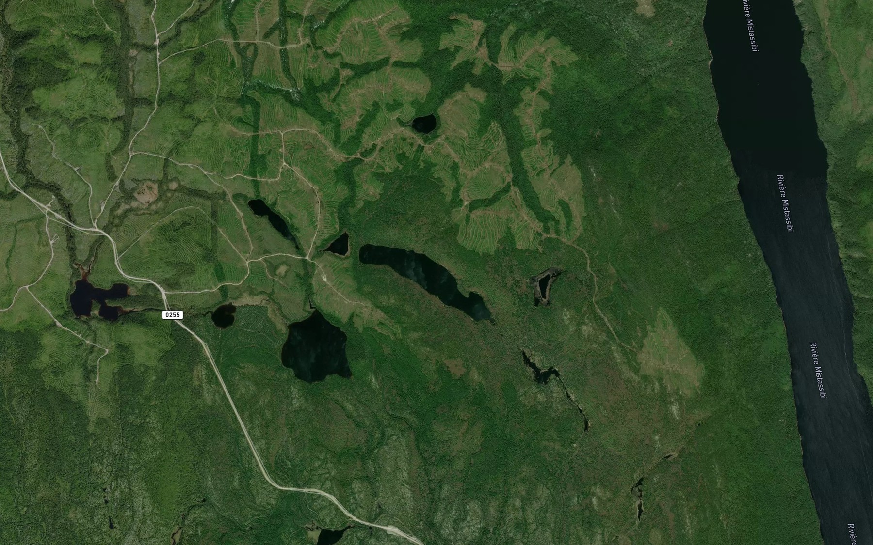 Satellite map of the Lac Marie-Claire