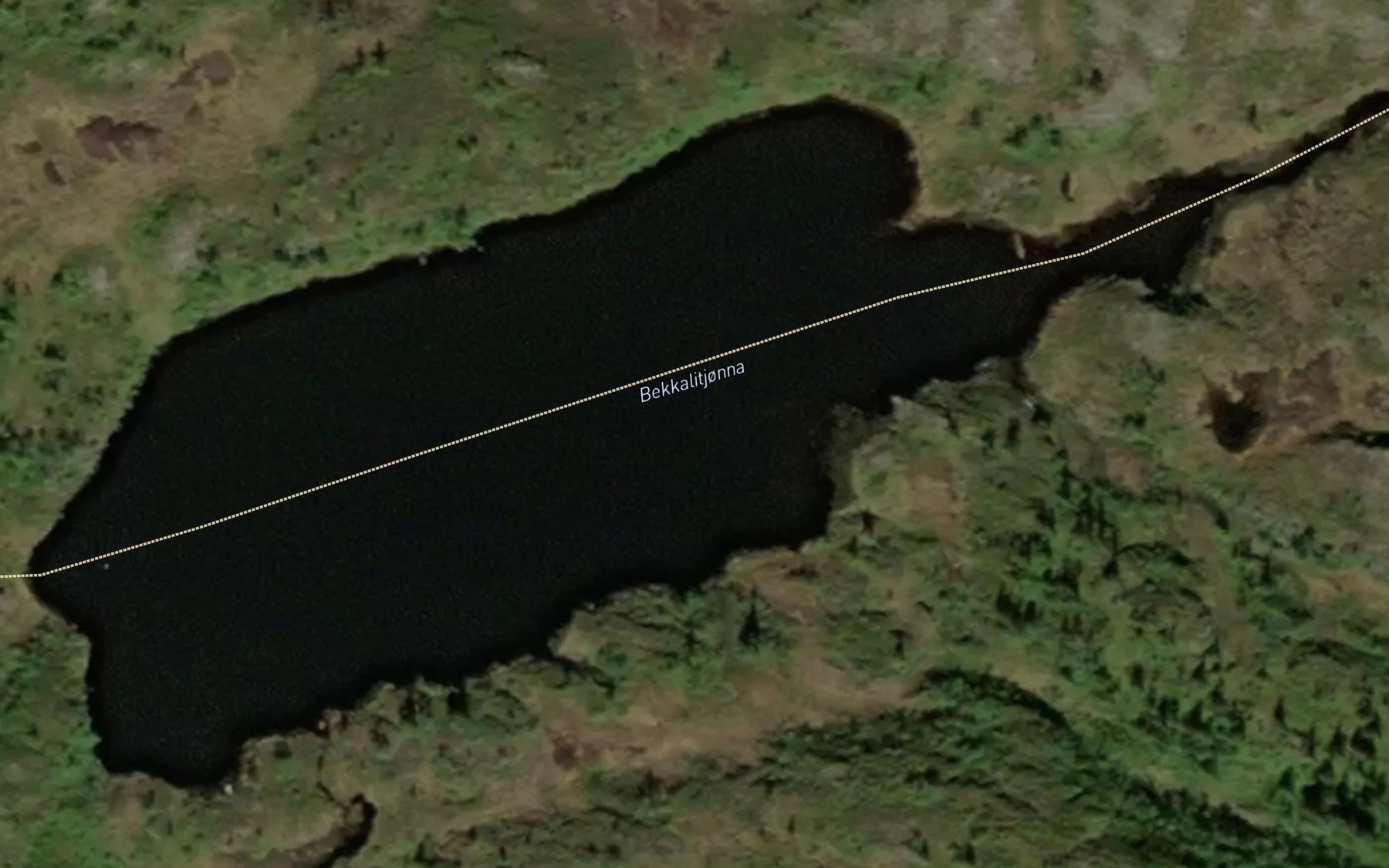 Satellite map of the Bekkalitjonna