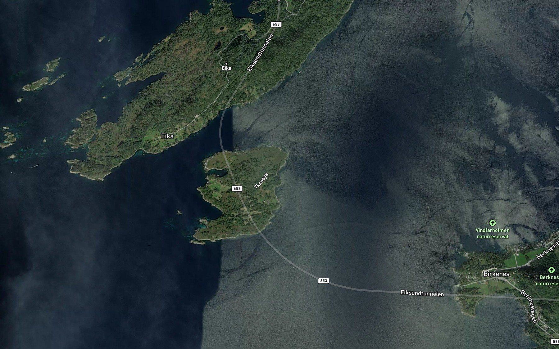 Satellite map of the Ellingsvika