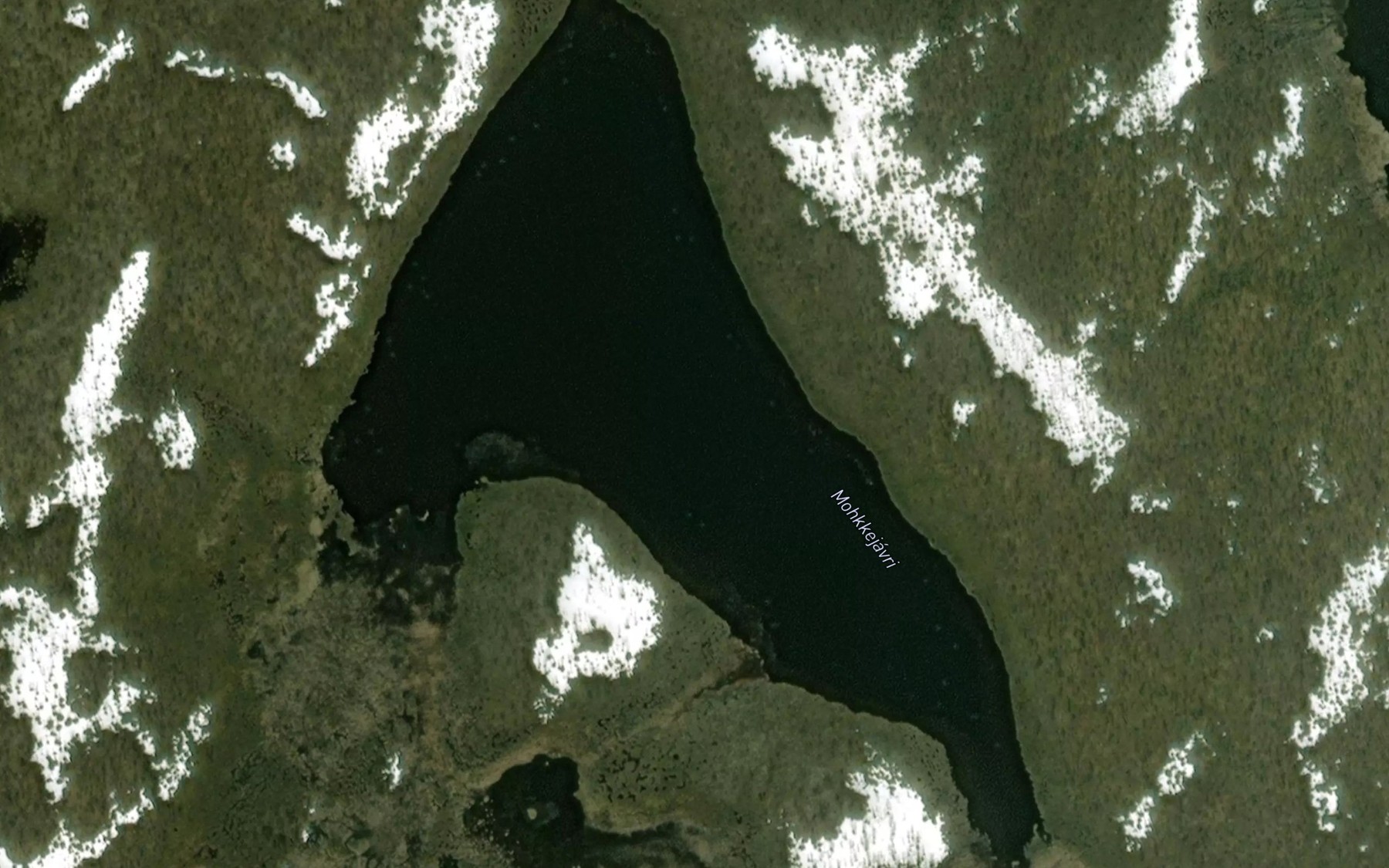 Satellite map of the Makkejavri