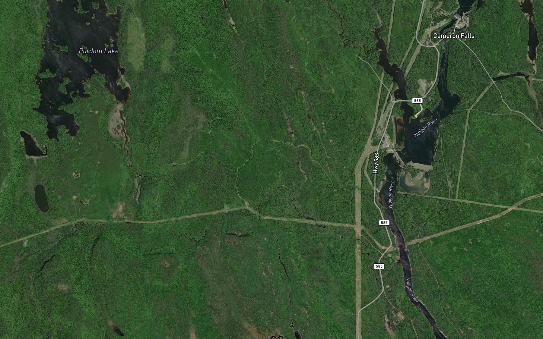 Satellite map of the Stretton Creek