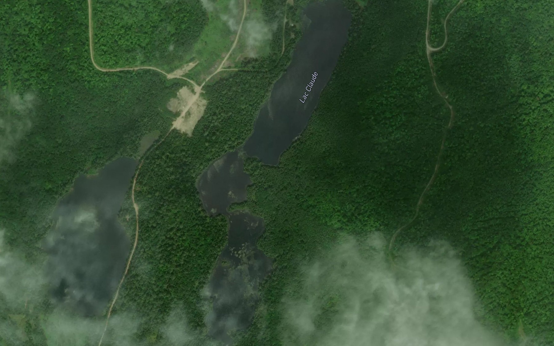 Satellite map of the Lac Perley
