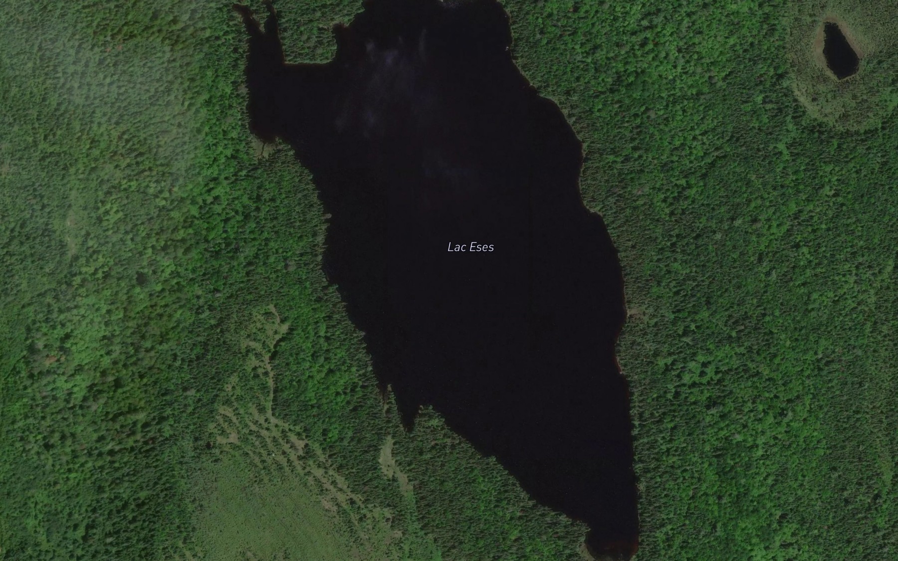 Satellite map of the Lac Eses
