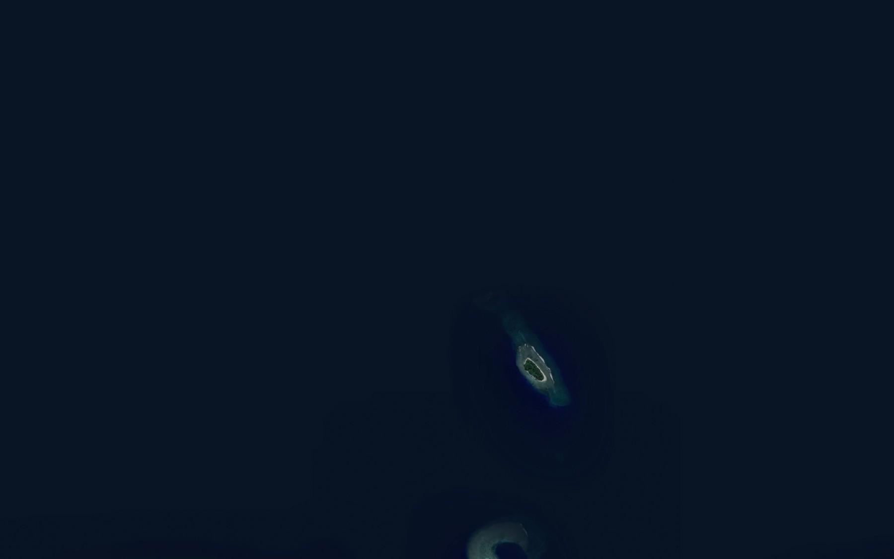 Satellite map of the Kuruki Reef