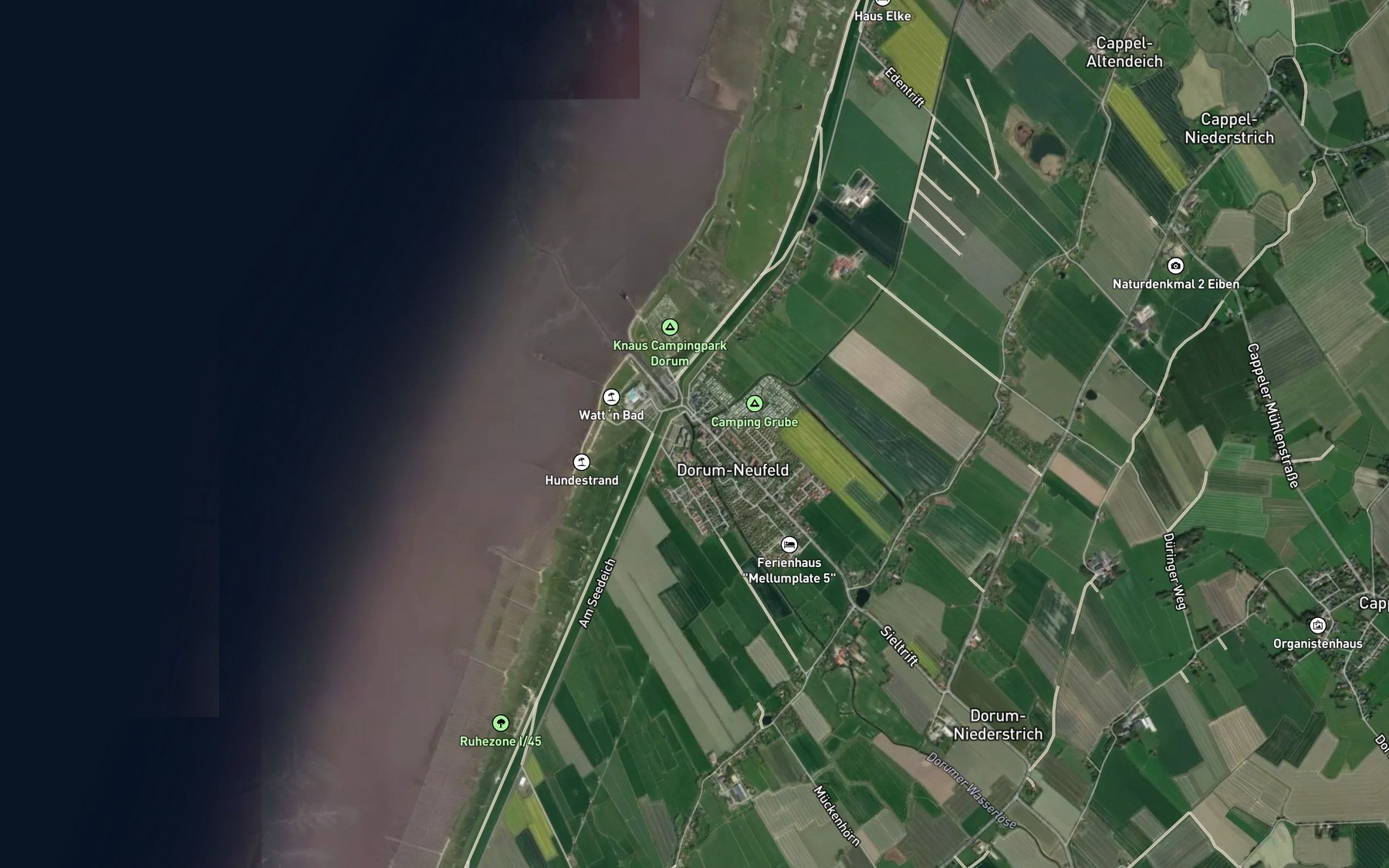 Satellite map of the Dorumer Wasserlose