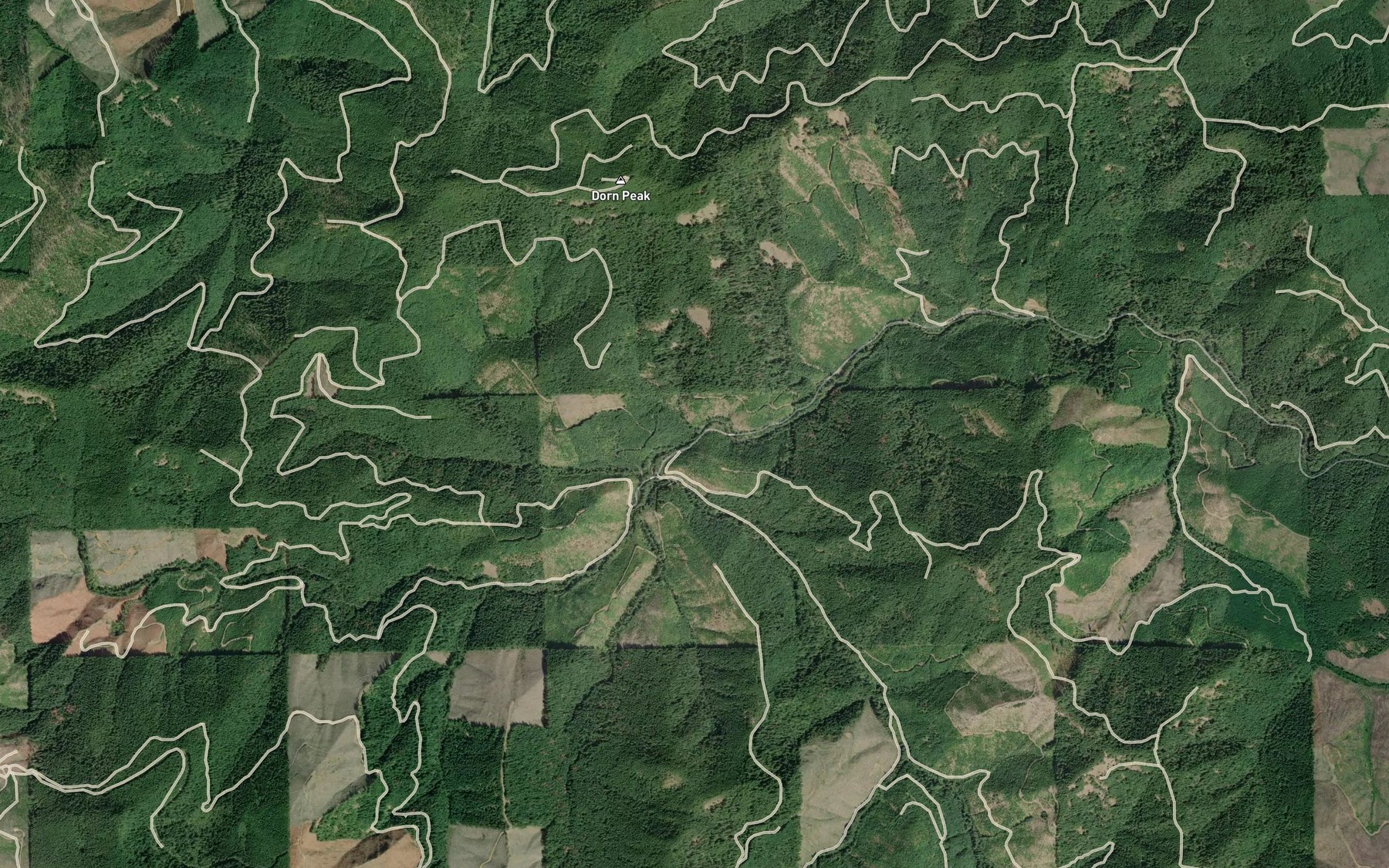 Satellite map of the Coldwater Creek