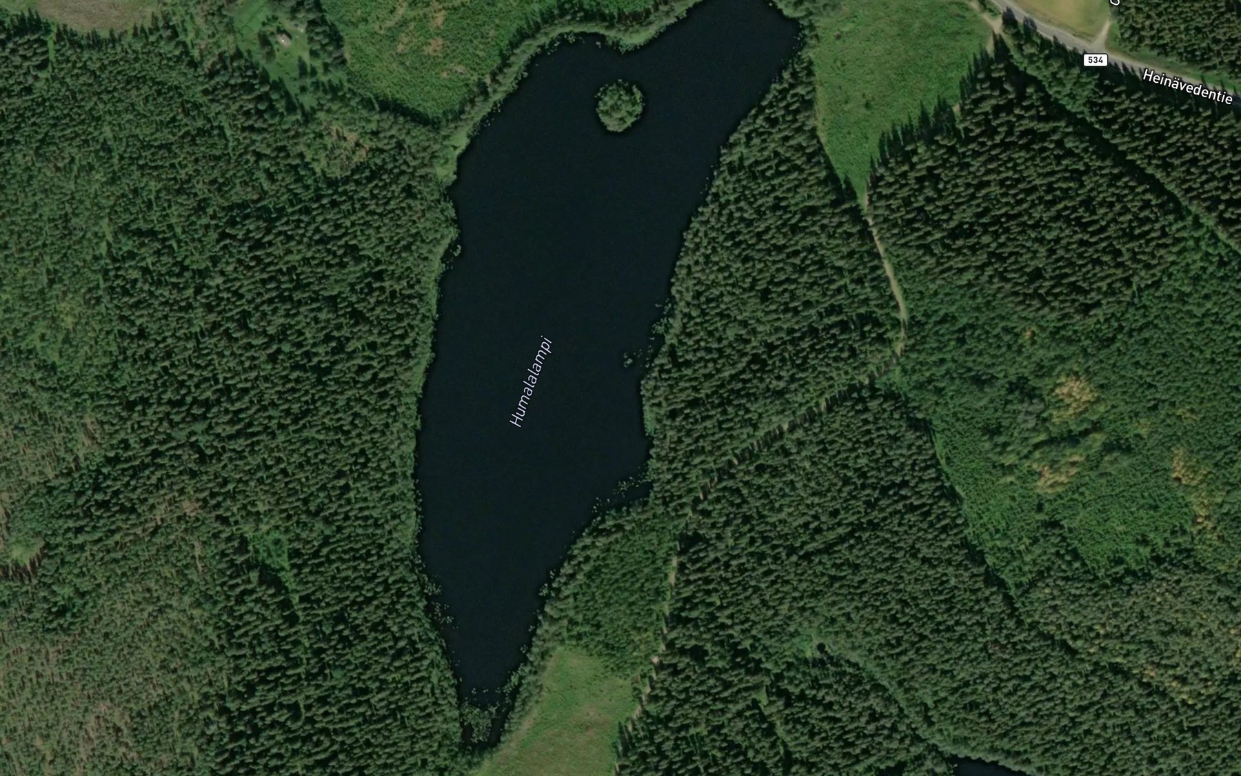 Satellite map of the Humalalampi
