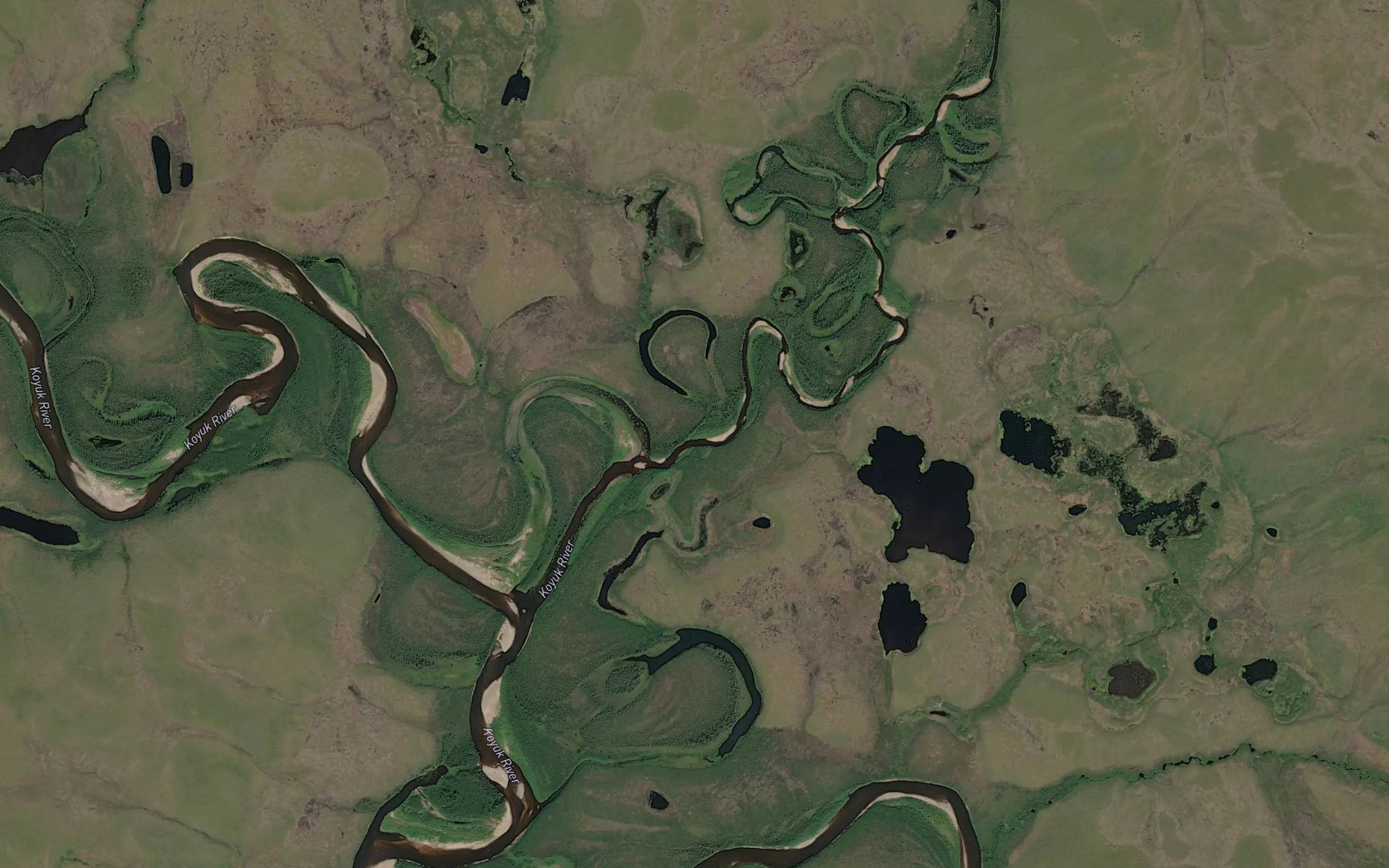 Satellite map of the First Chance Creek