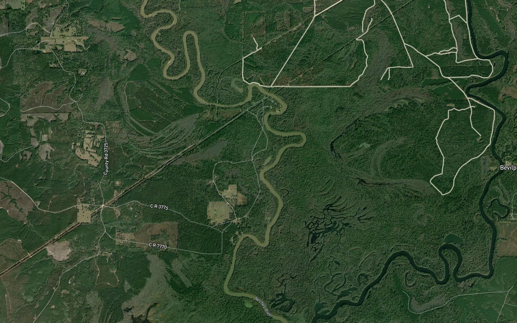 Satellite map of the Ox Lot Lake