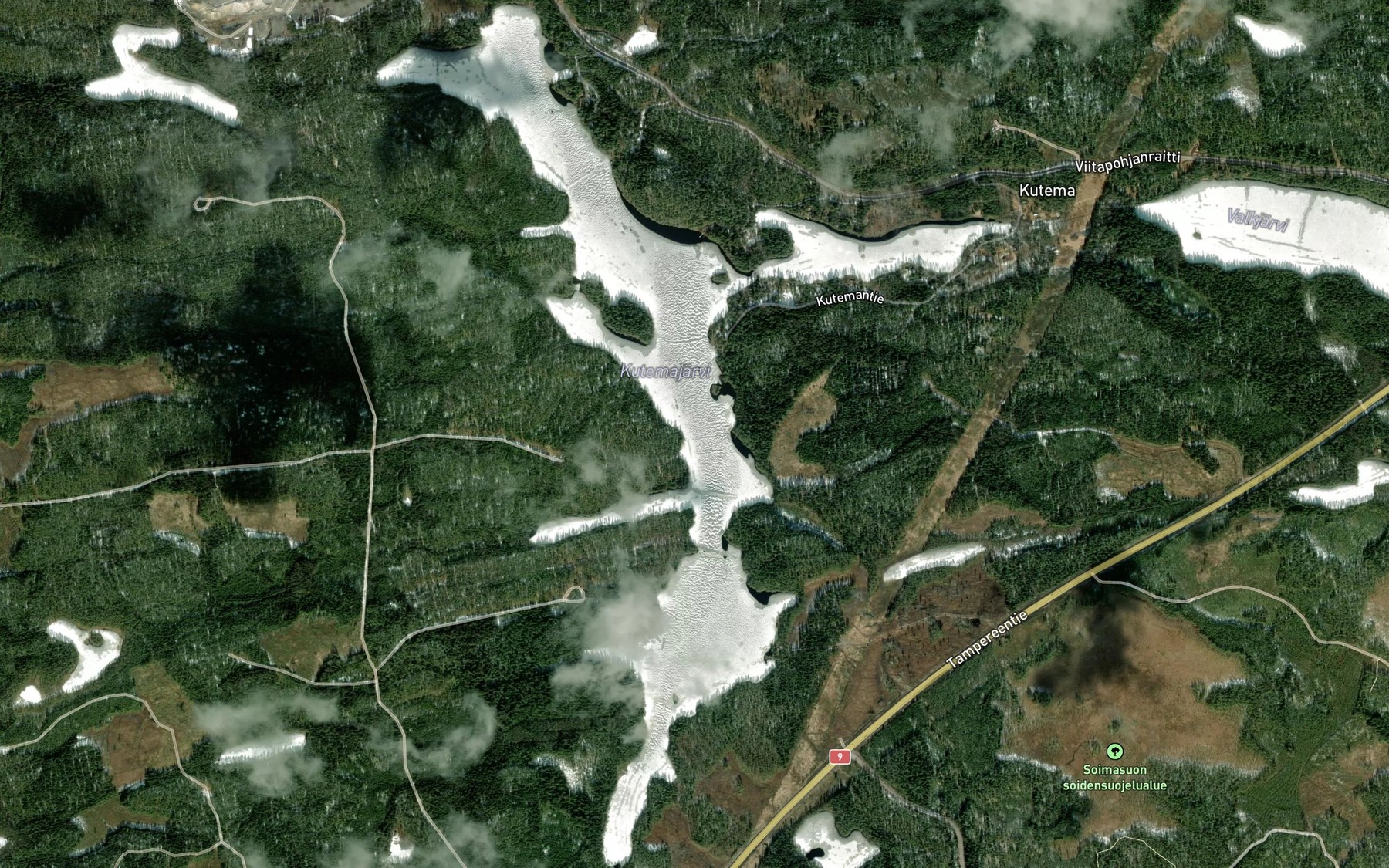 Satellite map of the Leppalahti