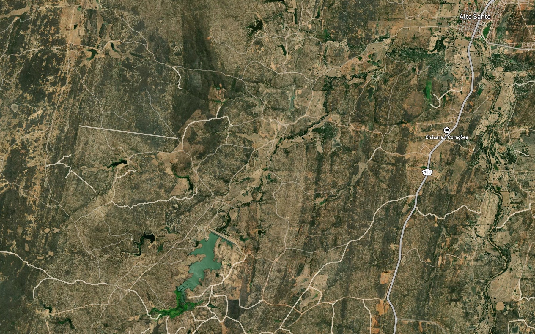 Satellite map of the Riacho da Serra