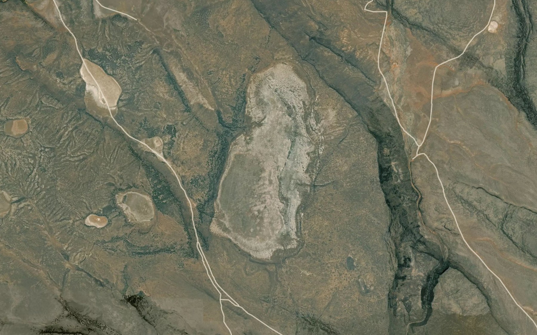 Satellite map of the Alger Lake