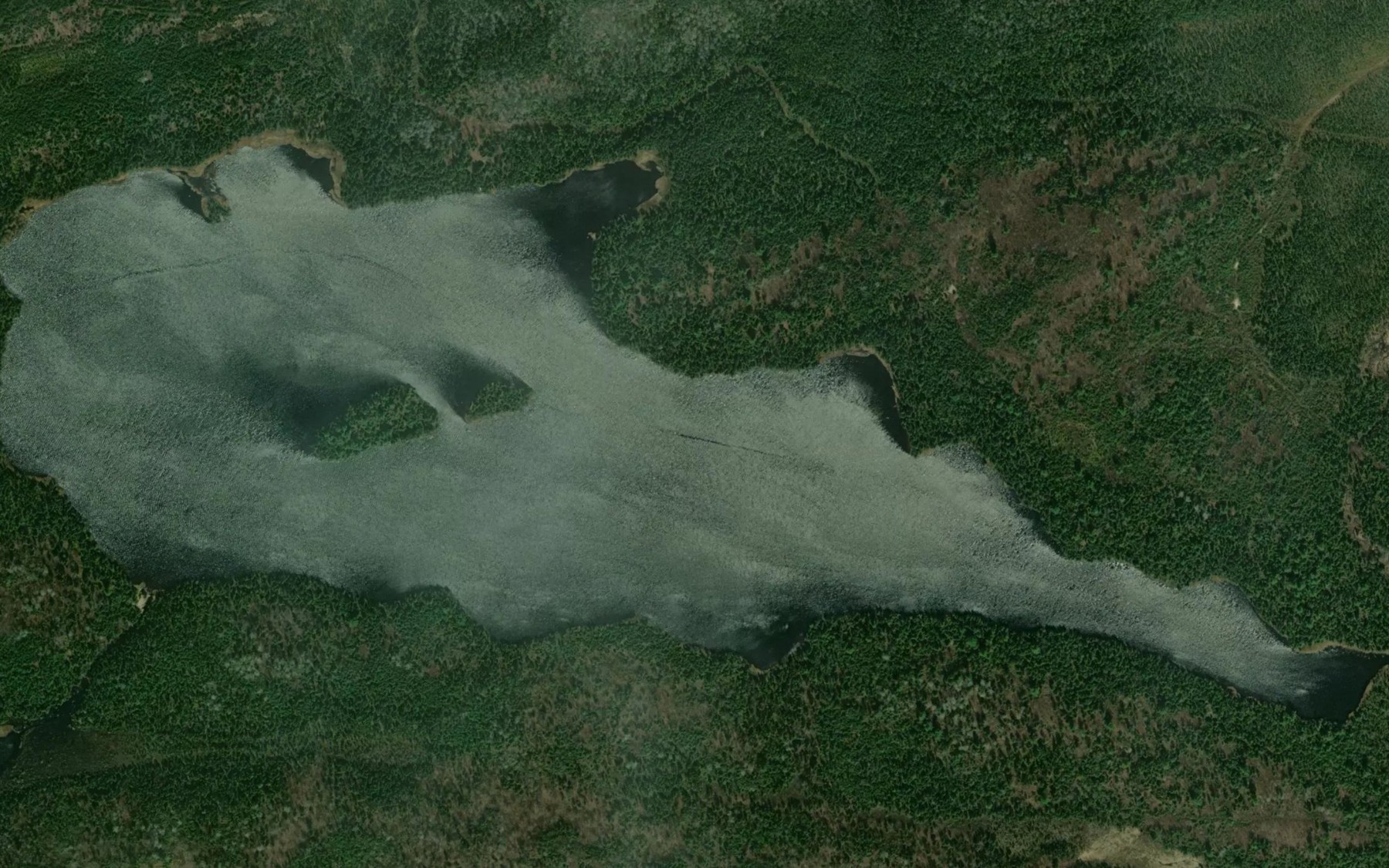 Satellite map of the Ekal Lake
