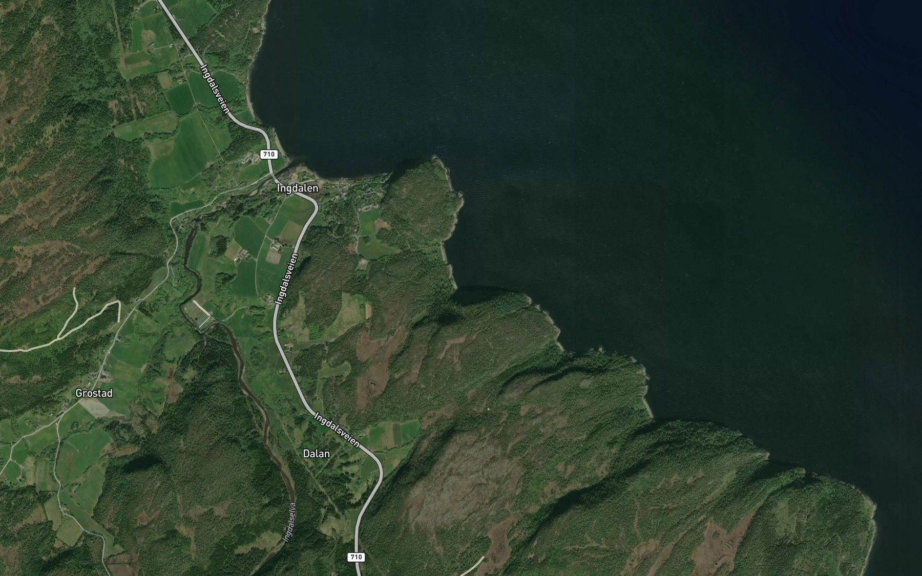 Satellite map of the Purkvika