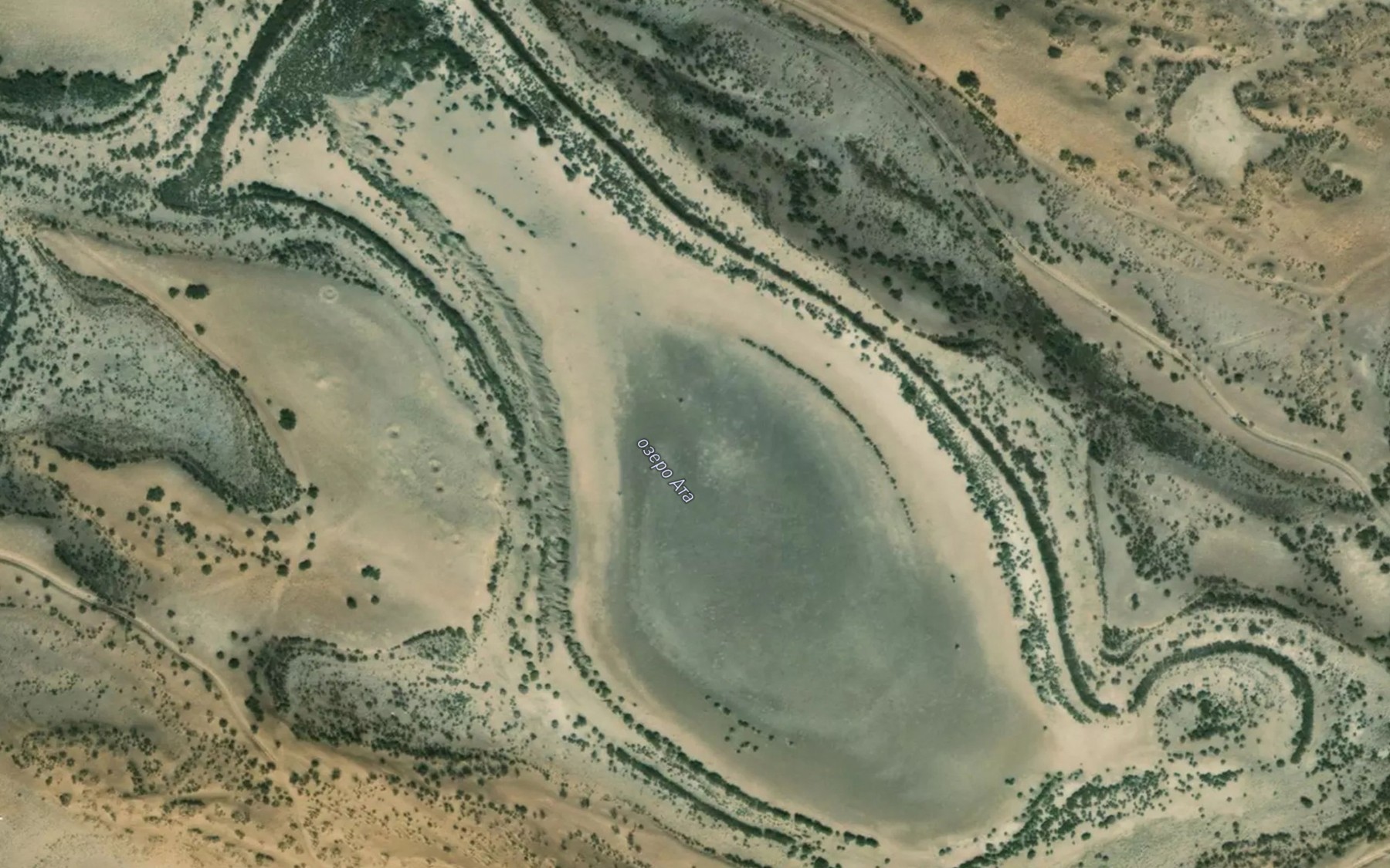 Satellite map of the Ozero Ata