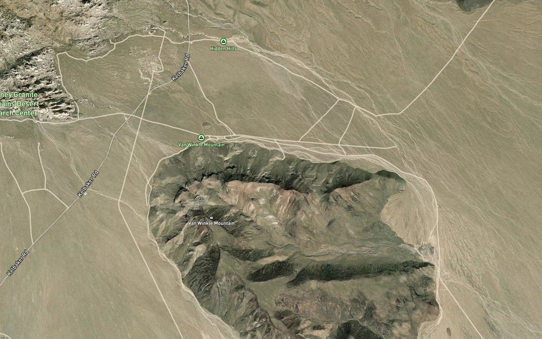 Satellite map of the Van Winkle Spring
