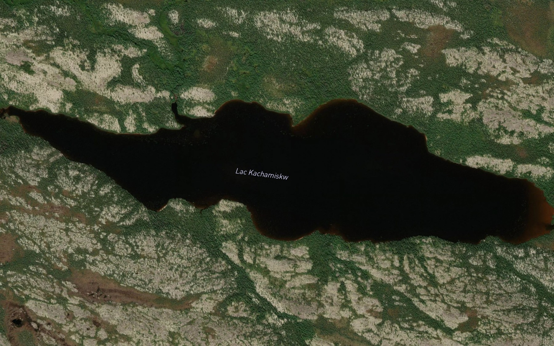 Satellite map of the Lac Kachamiskw