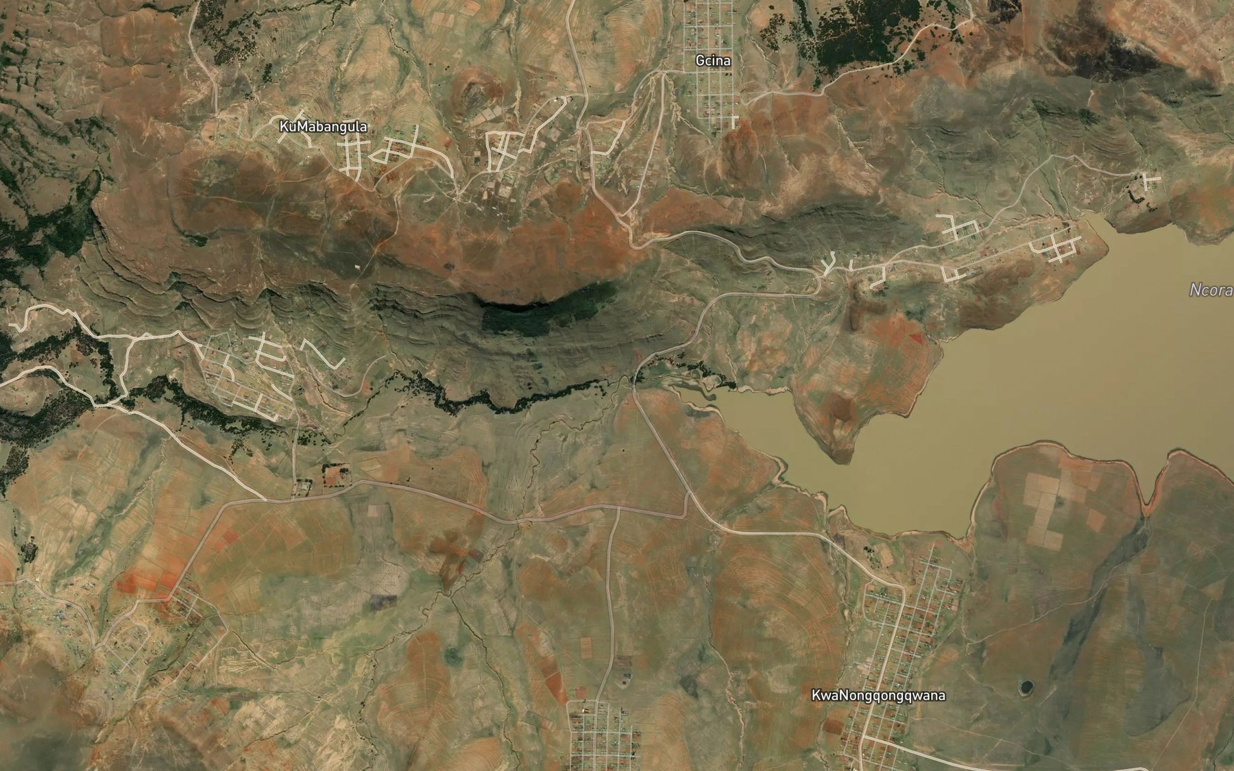 Satellite map of the KwaBovu
